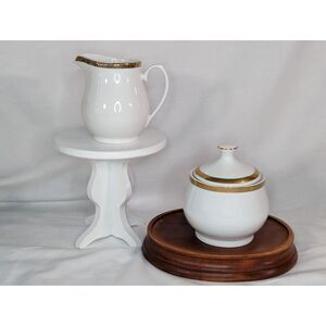 Ross-Simons "Monno" Sugar Bowl and Creamer EUC